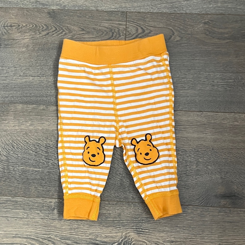 Hanna Andersson Winnie the Pooh Yellow Striped Kids Bottoms